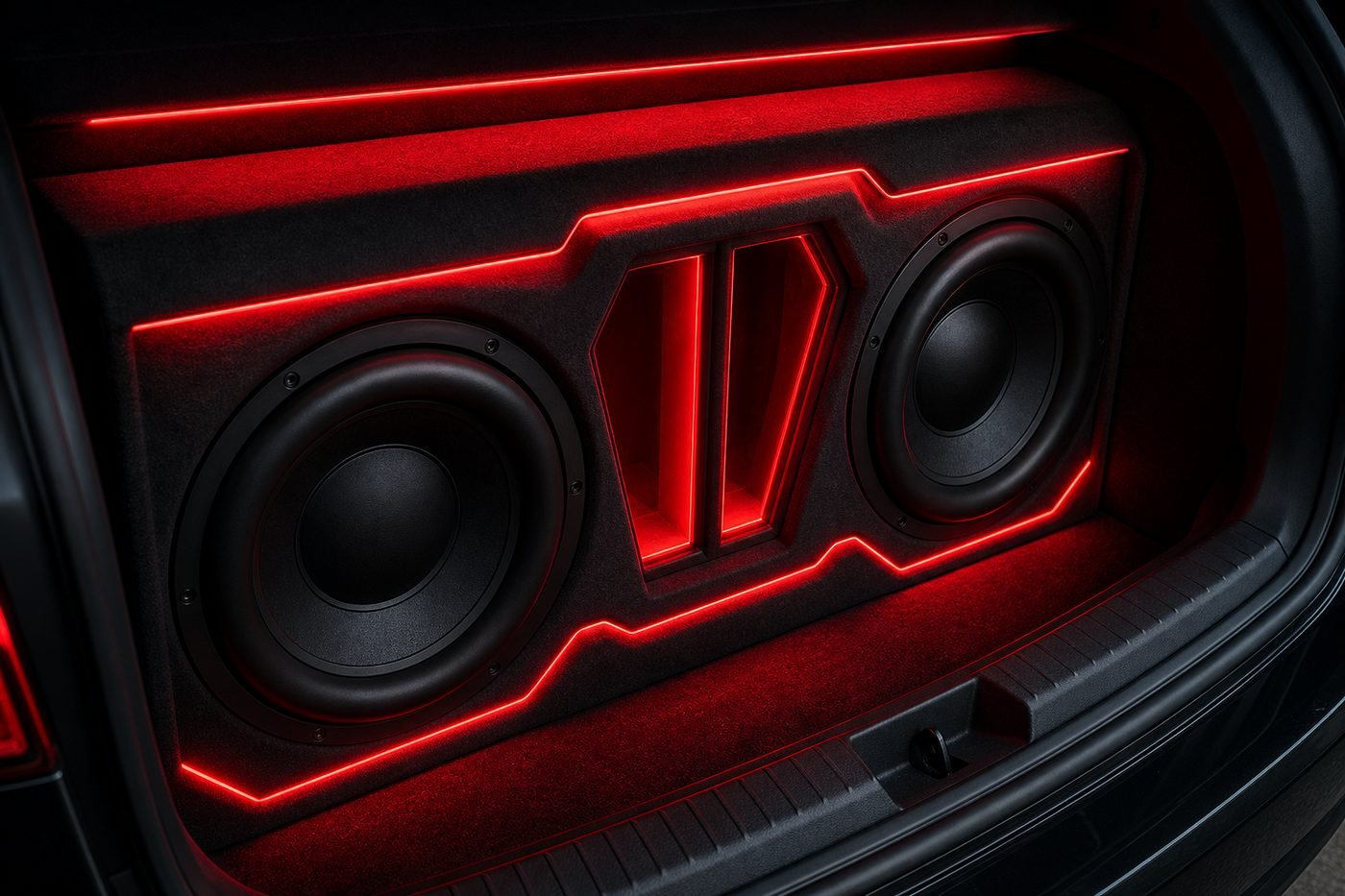 Custom subwoofer installation